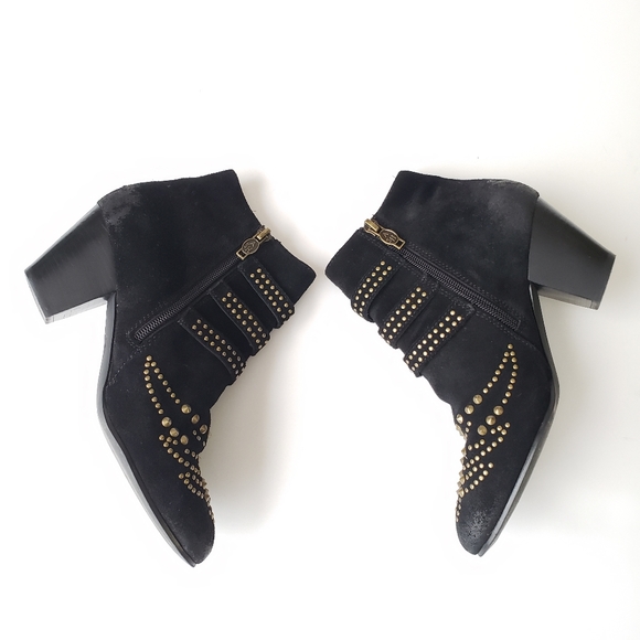 Ash Joyce Suede Studded Booties Size 7 - Picture 6 of 12